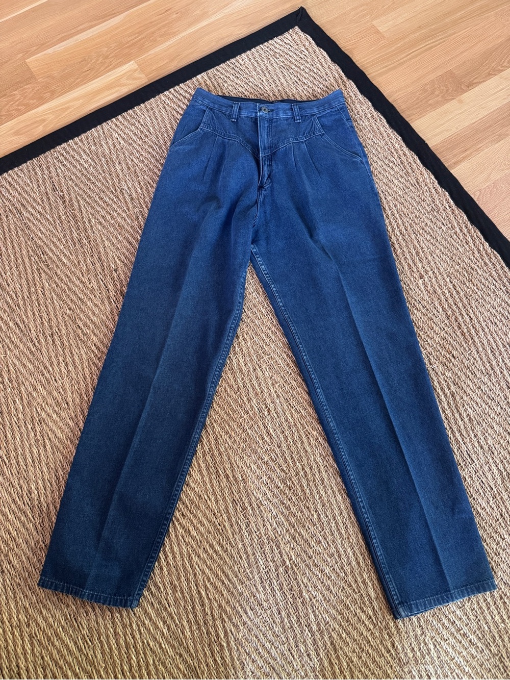 Vintage Wrangler Western Pleated High Waist Tapered Jeans 28"